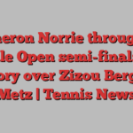 Cameron Norrie through to Moselle Open semi-finals with victory over Zizou Bergs in Metz | Tennis News