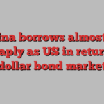 China borrows almost as cheaply as US in return to dollar bond market