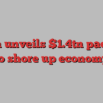 China unveils $1.4tn package to shore up economy