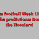 College football Week 11 oddly specific predictions: Down go the Hoosiers!