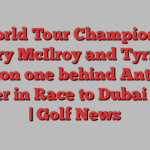 DP World Tour Championship: Rory McIlroy and Tyrrell Hatton one behind Antoine Rozner in Race to Dubai finale | Golf News