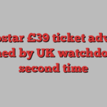 Eurostar £39 ticket adverts banned by UK watchdog for second time