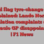 F1 red flag tyre-change rules explained: Lando Norris’ regulation complaints after Sao Paulo GP disappointment | F1 News