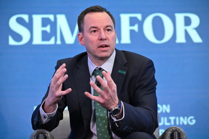 Scott Strazik  speaks during the 54th Annual Meeting of The Semafor 2024 World Economy Summit in Washington, DC 