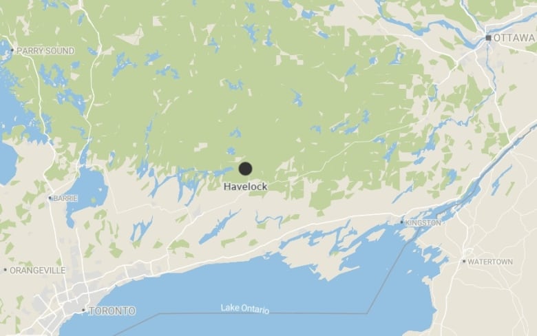 Havelock, Ontario, locator map