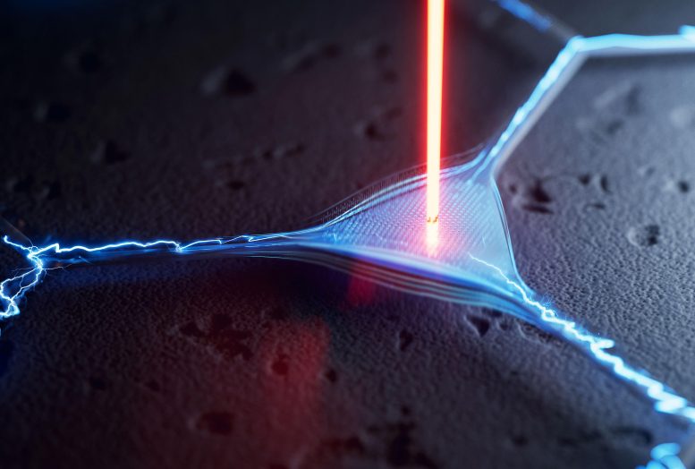 Triangline Nanomechanical Resonator in Piezoelectric Material