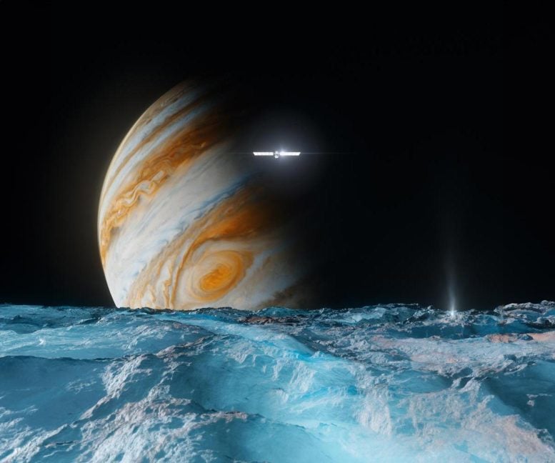 Europa Clipper Explores an Icy Ocean World