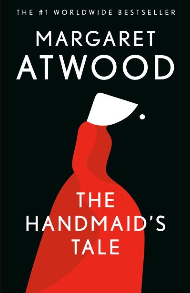 A book cover of a woman wearing a red dress and a white bonnet.