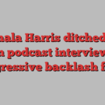 Kamala Harris ditched Joe Rogan podcast interview over progressive backlash fears