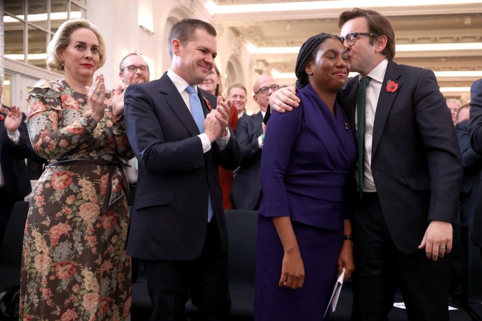 Kemi Badenoch, husband Hamish, Robert Jenrick and his wife Michal Berkner