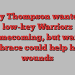 Klay Thompson wanted a low-key Warriors homecoming, but warm embrace could help heal wounds