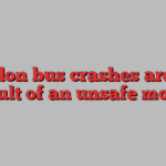 London bus crashes are the result of an unsafe model