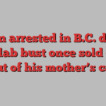 Man arrested in B.C. drug superlab bust once sold drugs out of his mother’s car