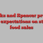 Marks and Spencer profits beat expectations on strong food sales