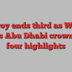 McIlroy ends third as Waring claims Abu Dhabi crown | Day four highlights