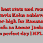 NFL best stats and records: Travis Kelce achieves career-high for Kansas City Chiefs as Lamar Jackson enjoys perfect day | NFL News