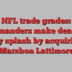 NFL trade grades: Commanders make deadline day splash by acquiring Marshon Lattimore