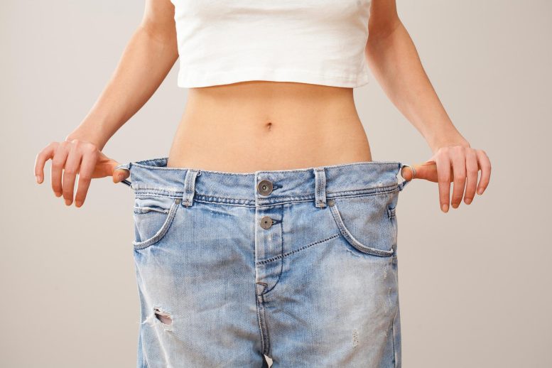 Obesity Weight Loss Woman Big Jeans