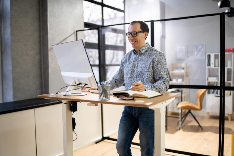 Man Standing Desk