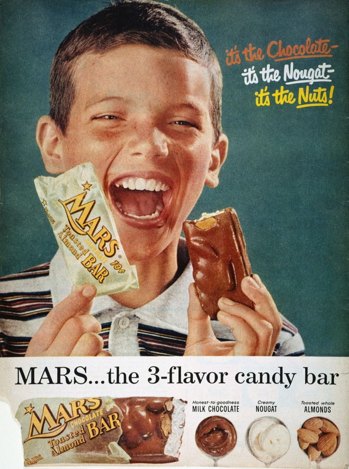 A 1957 Mars Bar advert