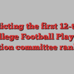 Predicting the first 12-team College Football Playoff selection committee rankings