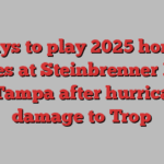 Rays to play 2025 home games at Steinbrenner Field in Tampa after hurricane damage to Trop