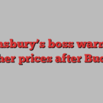 Sainsbury’s boss warns of higher prices after Budget