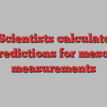 Scientists calculate predictions for meson measurements