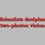 Scientists decipher two-photon vision