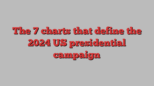 The 7 charts that define the 2024 US presidential campaign