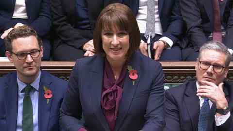 Chancellor of the exchequer Rachel Reeves delivers her Autumn Budget