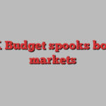 UK Budget spooks bond markets