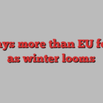 UK pays more than EU for gas as winter looms