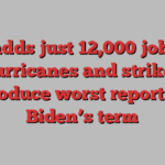 US adds just 12,000 jobs as hurricanes and strikes produce worst report of Biden’s term