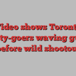 Video shows Toronto party-goers waving guns before wild shootout