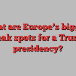 What are Europe’s biggest weak spots for a Trump presidency?