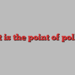 What is the point of polling?