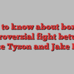 What to know about boxing’s controversial fight between Mike Tyson and Jake Paul