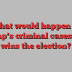 What would happen to Trump’s criminal cases if he wins the election?